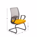 Klienditool ANGGUN_kollane/hall - Pilt 2