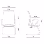 Klienditool ANGGUN_kollane/hall - Pilt 3