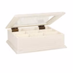 Teekarp SAMIRA 26,5x22x8,5cm, antiikvalge - Pilt 2