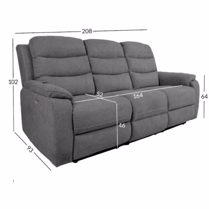 Diivan MIMI 3-kohaline elektriline recliner