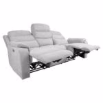 Diivan MIMI 3-kohaline elektriline recliner, helehall - Pilt 2