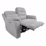 Diivan MIMI 2-kohaline elektriline recliner, helehall - Pilt 2