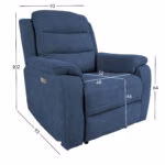 Tugitool MIMI_elektriline recliner, sini - Pilt 3