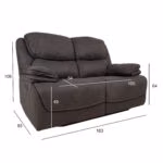 Diivan GORDY 2-kohaline manuaalne reclin - Pilt 6