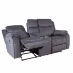 Diivan GENTRY 2-kohaline manuaalne recliner, hall - Pilt 2