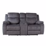 Diivan GENTRY 2-kohaline manuaalne recliner, hall - Pilt 3