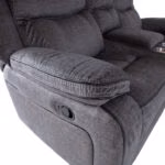 Diivan GENTRY 2-kohaline manuaalne recliner, hall - Pilt 6