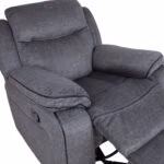 Tugitool GENTRY kiikuv ja pöörlev manuaalne recliner, hall - Pilt 6