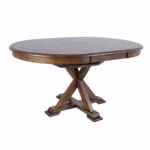 Söögilaud JAMES D106+46xH76cm, rustik ta - Pilt 2