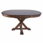 Söögilaud JAMES D106+46xH76cm, rustik ta - Pilt 4