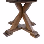 Söögilaud JAMES D106+46xH76cm, rustik ta - Pilt 5
