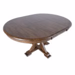 Söögilaud JAMES D106+46xH76cm, rustik ta - Pilt 6