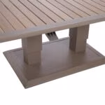 Laud MARENDA 150x90xH52-75cm, hallikasbeež - Pilt 3