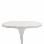 Laud BOLGHERI D80xH74cm, valge - Pilt 4
