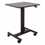 Mobiilne töölaud ERGO 60x52xH74,5-114,5cm, must - Pilt 3