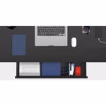 Töölaud ERGO 1-mootoriga 120x60xH72-121cm, must - Pilt 3