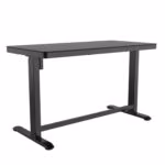 Töölaud ERGO 1-mootoriga 120x60xH72-121cm, must - Pilt 6