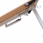 Töölaud ERGO 1-mootoriga 120x60xH73-121cm, tamm/valge - Pilt 4