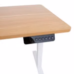 Töölaud ERGO 1-mootoriga 120x60xH73-121cm, tamm/valge - Pilt 7