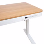 Töölaud ERGO 1-mootoriga 120x60xH72-121cm, tamm/valge - Pilt 3