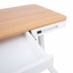 Töölaud ERGO 1-mootoriga 120x60xH72-121cm, tamm/valge - Pilt 4