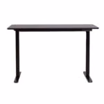 Töölaud ERGO LIGHT 1-mootoriga 120x60xH72,5-117,5cm, must - Pilt 2