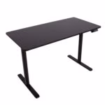 Töölaud ERGO LIGHT 1-mootoriga 120x60xH72,5-117,5cm, must - Pilt 3