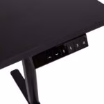 Töölaud ERGO LIGHT 1-mootoriga 120x60xH72,5-117,5cm, must - Pilt 4