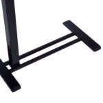 Töölaud ERGO ühe jalaga 70x40xH66-106cm, manuaalne, must - Pilt 3