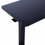 Töölaud ERGO ühe jalaga 70x40xH66-106cm, manuaalne, must - Pilt 6