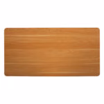 Töölaud ERGO manuaalne 120x60xH70-115cm, tamm/must - Pilt 6