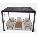 Varikatus MIRADOR-111 3x4m, tumehall - Pilt 5