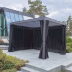 Polüesterkardinad varikatusele MIRADOR-111 3x3m, must - Pilt 2