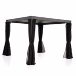 Textilene kardinad varikatusele MIRADOR-111 3x3m, must - Pilt 2