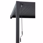 Varikatus MIRADOR-111 3x4m seinale paigaldatav, tumehall - Pilt 2