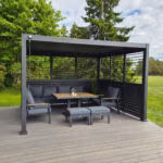 Reguleeritav lamellsein varikatusele MIRADOR-111 3m, tumehall - Pilt 3