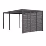 Lamellsein varikatusele MIRADOR-80/88, tumehall - Pilt 2