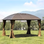 Varikatus SUNSET 3x4xH2/2,7m, beež/pruun - Pilt 2