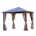Varikatus SUNSET 3x3xH2,67m, pruun/taupe - Pilt 3