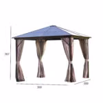 Varikatus SUNSET 3x3xH2,67m, pruun/taupe - Pilt 4