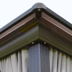 Varikatus SUNSET 3x4xH2/2,7m, taupe/pruu - Pilt 4