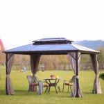 Varikatus SUNSET 3x4xH2/2,7m, pruun/taup - Pilt 2