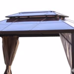 Varikatus SUNSET 3x4xH2/2,7m, pruun/taup - Pilt 4