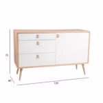 Kummut HELENA WHITE_120x40xH75cm