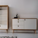 Kummut HELENA WHITE_120x40xH75cm, natura - Pilt 7