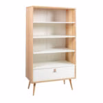 Riiul HELENA WHITE_80x40xH140cm, naturaa - Pilt 5