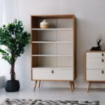 Riiul HELENA WHITE_80x40xH140cm, naturaa - Pilt 3