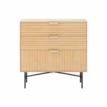 Kummut BASSEL 80x40xH80cm, 3D melamiin - Pilt 2