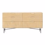 Kummut BASSEL 120x40xH80cm, 3D melamiin - Pilt 2