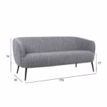 Diivan ACCENT 3-kohaline, hall - Pilt 6